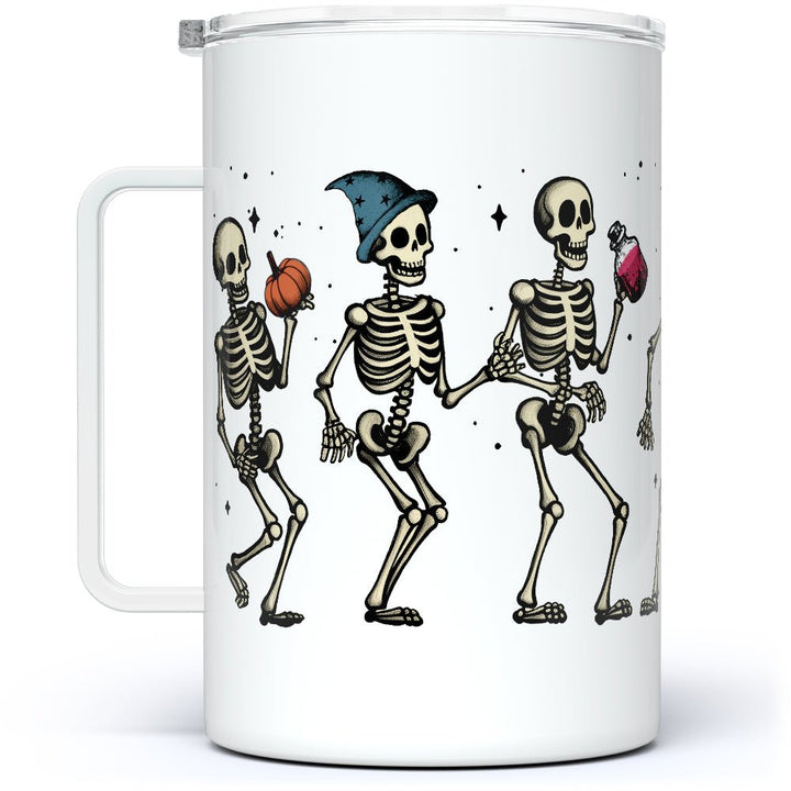 Dancing Skeletons Insulated Travel Mug - Loftipop