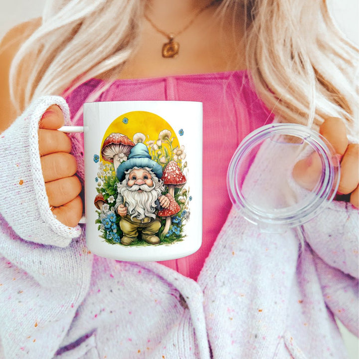 Garden Gnome Insulated Travel Mug - Loftipop