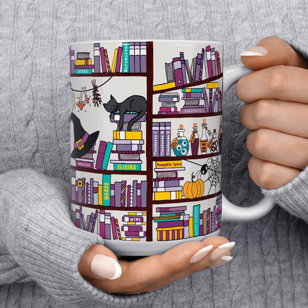 Halloween Book Library Mug - Loftipop