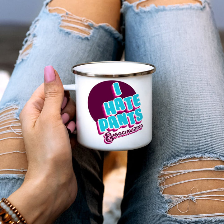 I Hate Pants & Socializing Camp Mug - Loftipop