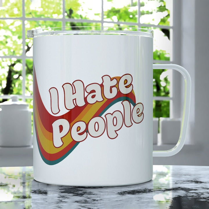 I Hate People Insulated Travel Mug - Loftipop