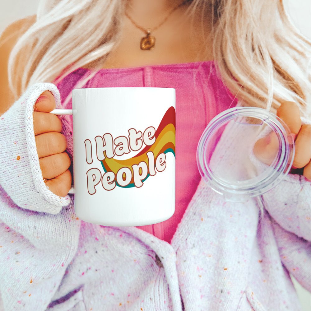 I Hate People Insulated Travel Mug - Loftipop