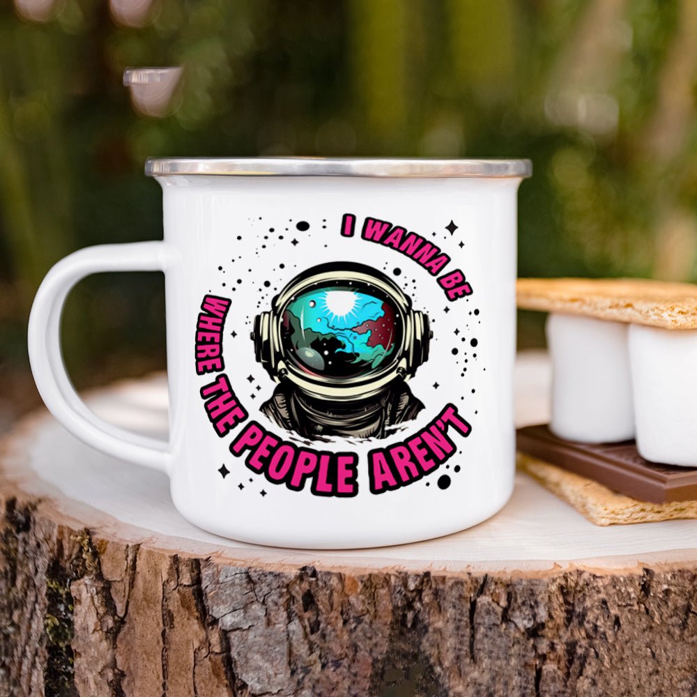 I Wanna Be Where The People Aren't Camp Mug - Loftipop