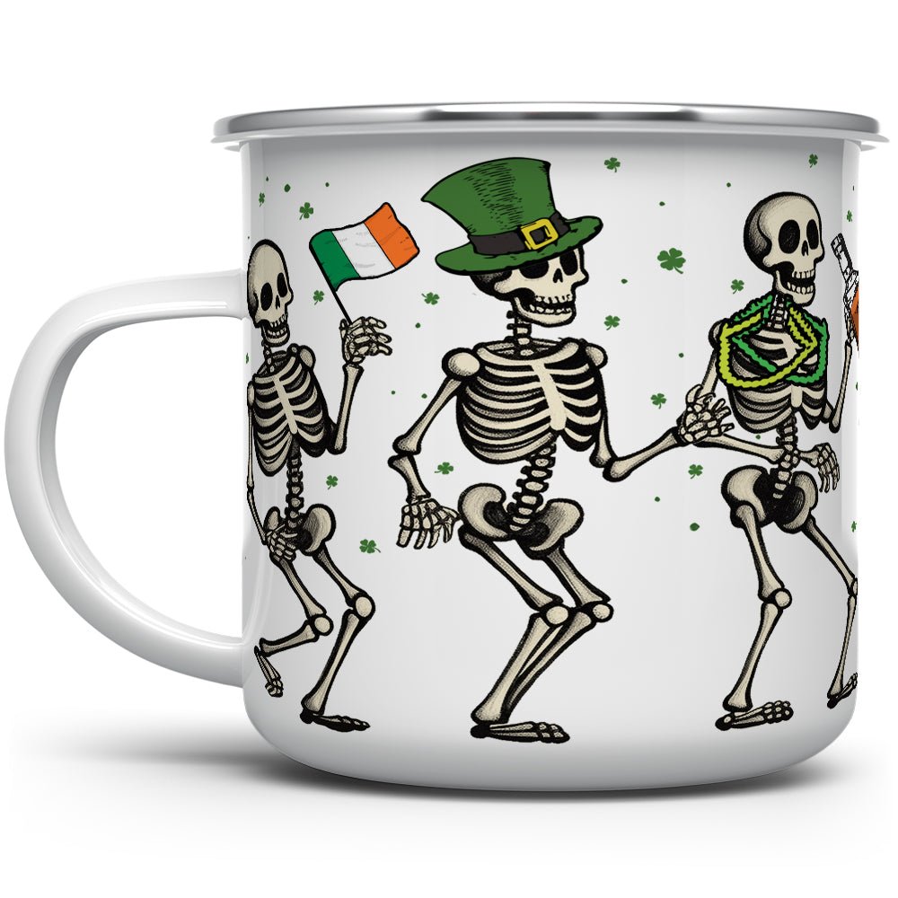 Irish Dancing Skeletons Camp Mug - Loftipop