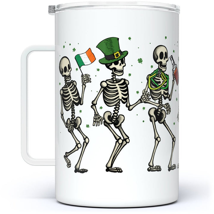 Irish Dancing Skeletons Insulated Travel Mug - Loftipop