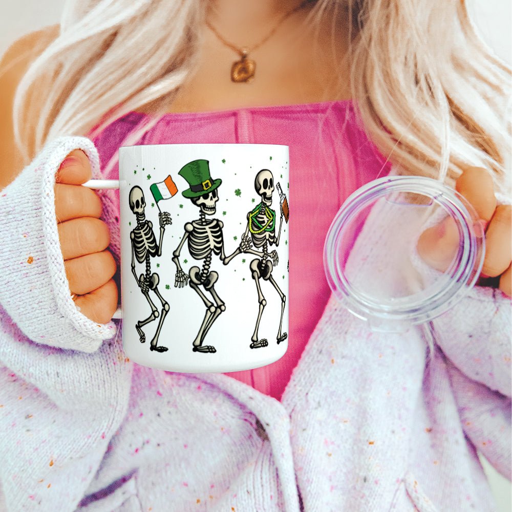 Irish Dancing Skeletons Insulated Travel Mug - Loftipop