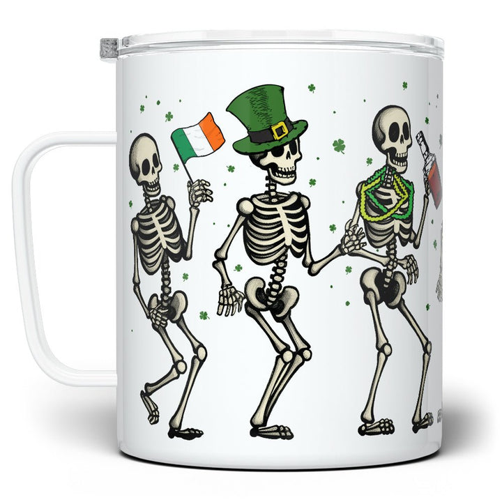 Irish Dancing Skeletons Insulated Travel Mug - Loftipop