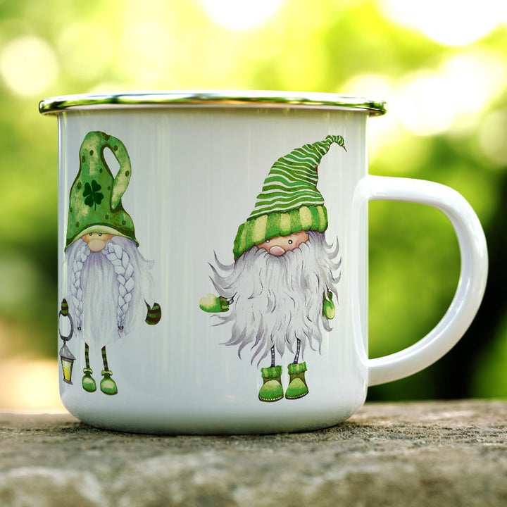 Irish St Patricks Day Gnome Camp Mug - Loftipop