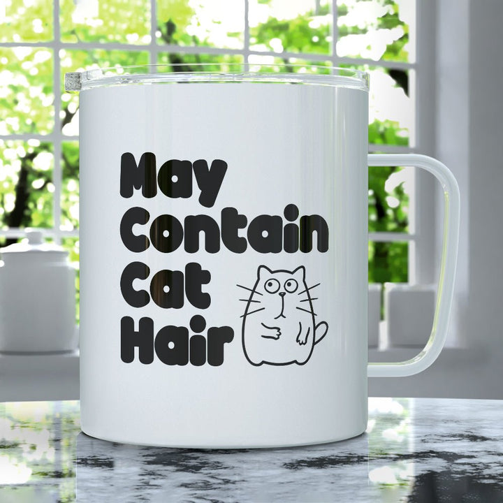 May Contain Cat Hair Insulated Travel Mug - Loftipop