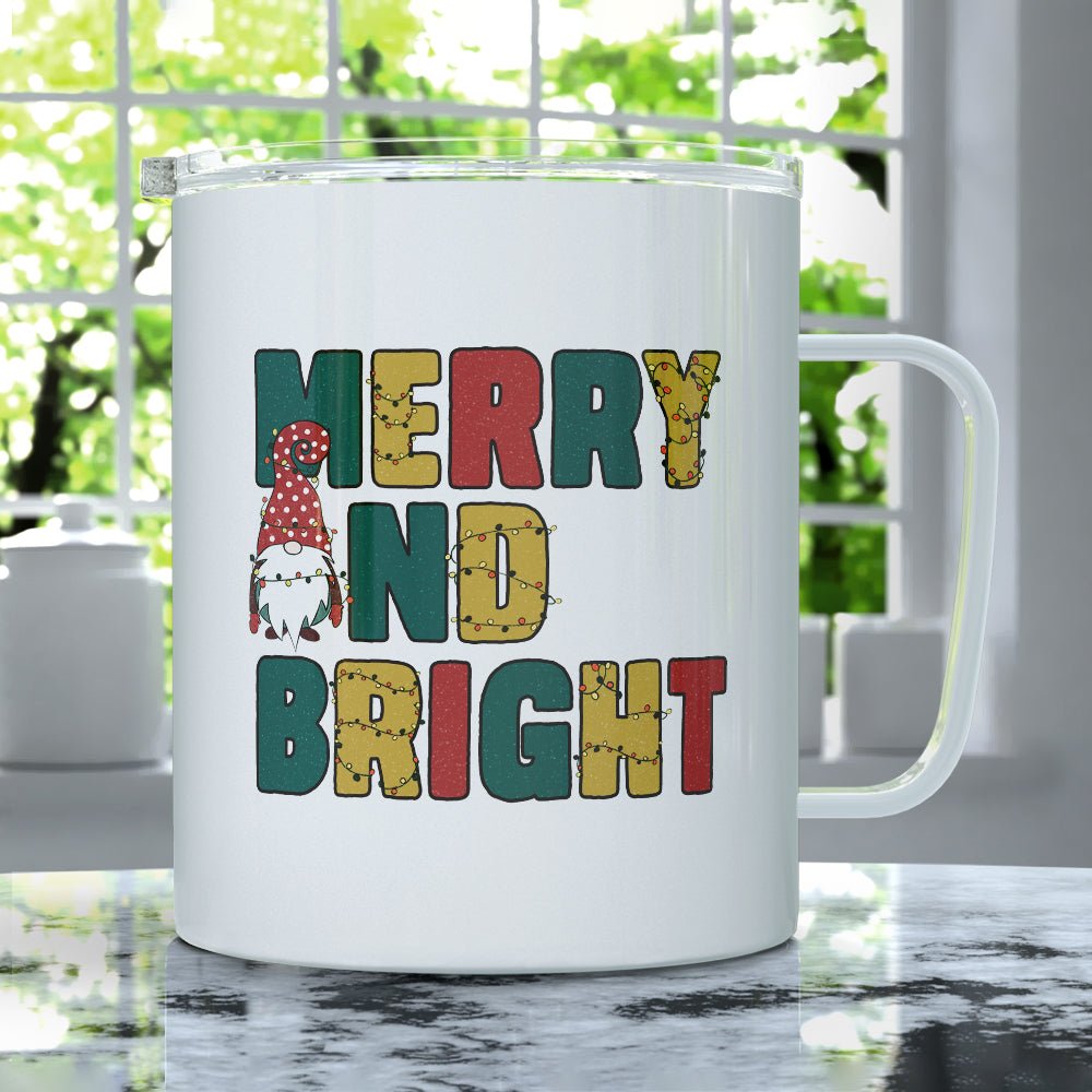 Merry and Bright Insulated Travel Mug - Loftipop