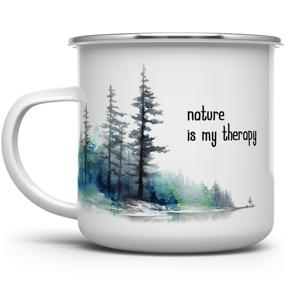 Nature is My Therapy Camp Mug - Loftipop