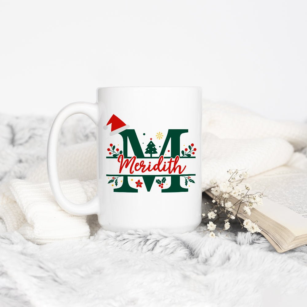 Personalized Christmas Name and Initial Mug - Loftipop