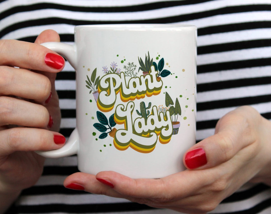 Plant Lady Mug held by hands - Loftipop