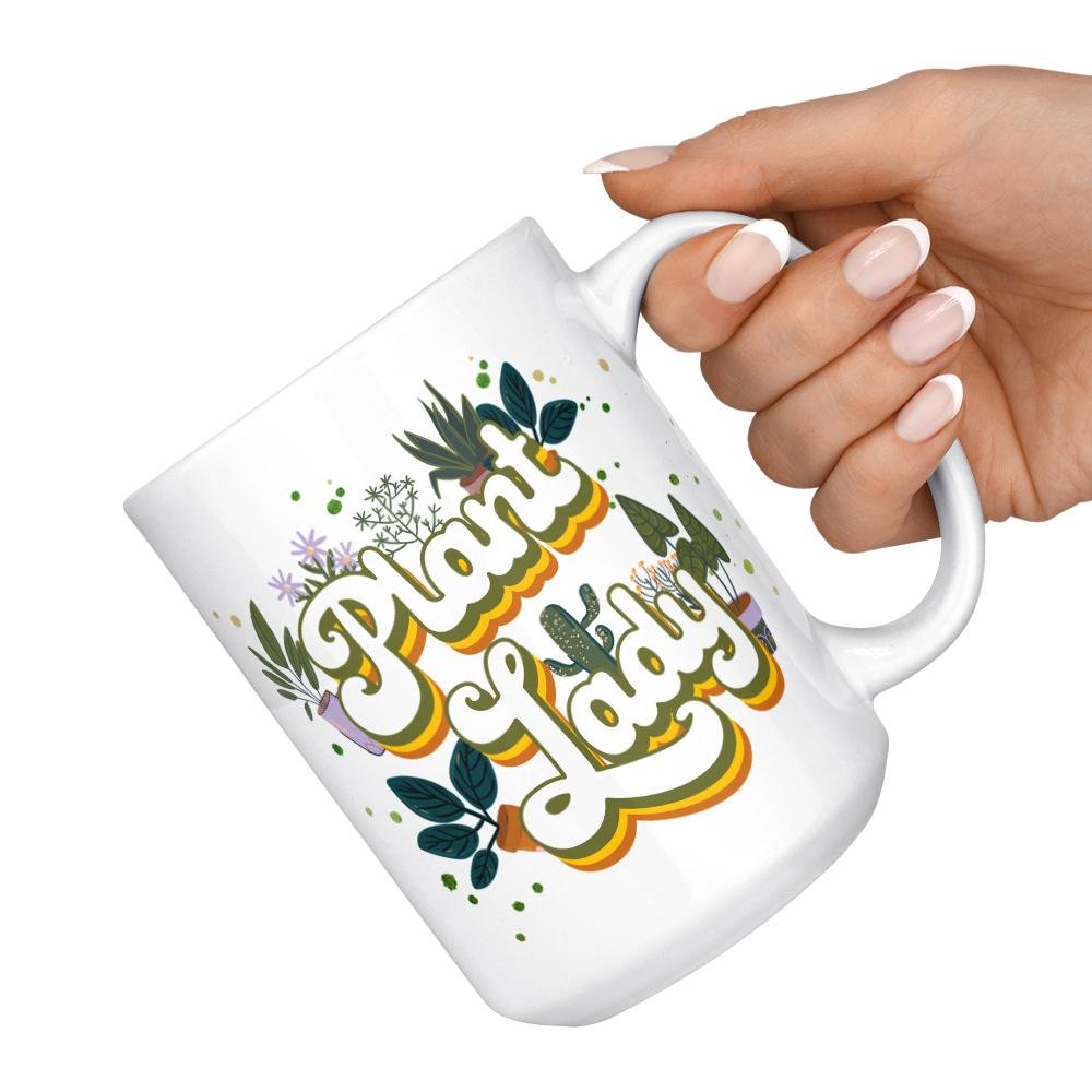 Plant Lady Mug held by a hand - Loftipop