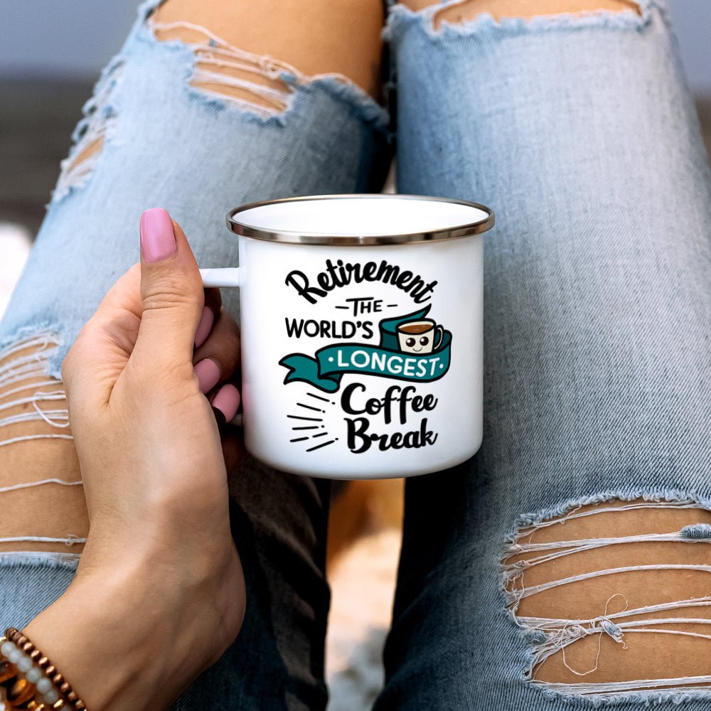 Retirement The World's Longest Coffee Break Camp Mug - Loftipop