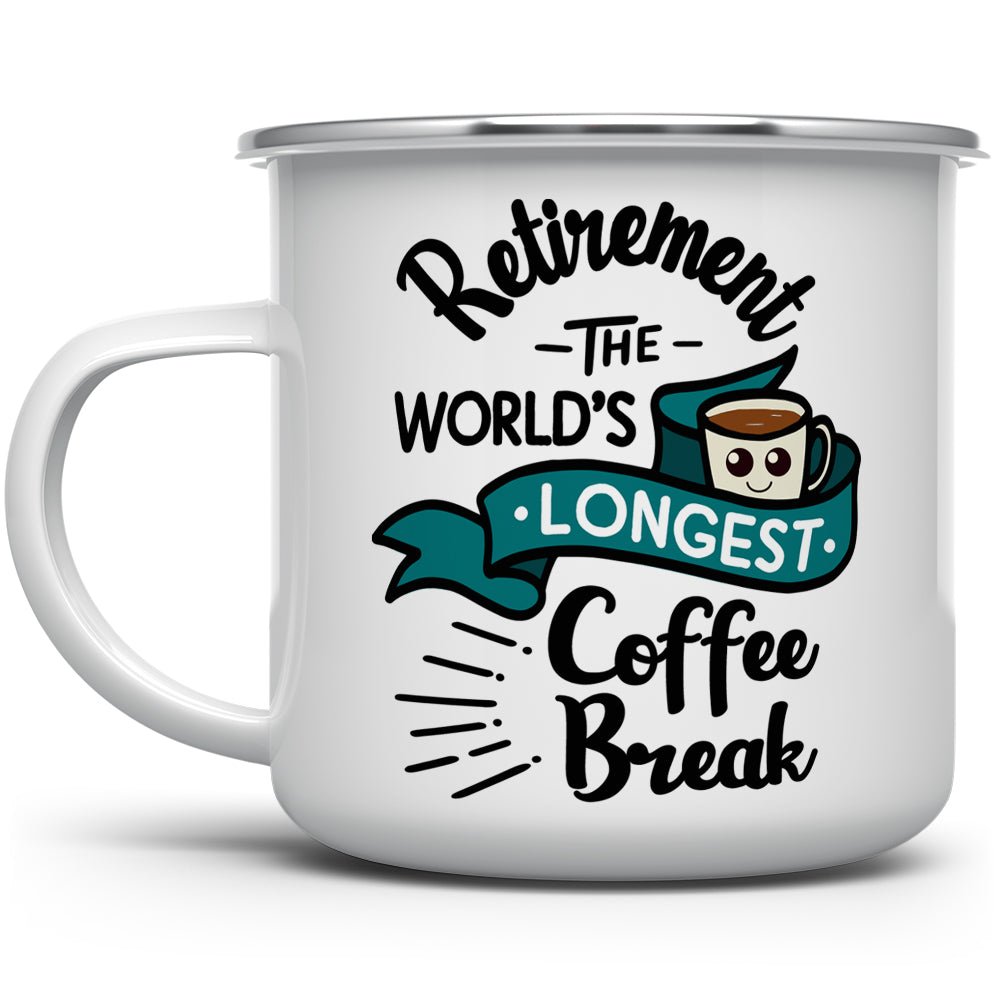 Retirement The World's Longest Coffee Break Camp Mug - Loftipop