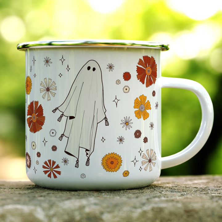 Retro Ghost Camp Mug - Loftipop