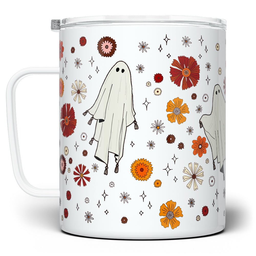 Retro Ghost Insulated Travel Mug - Loftipop