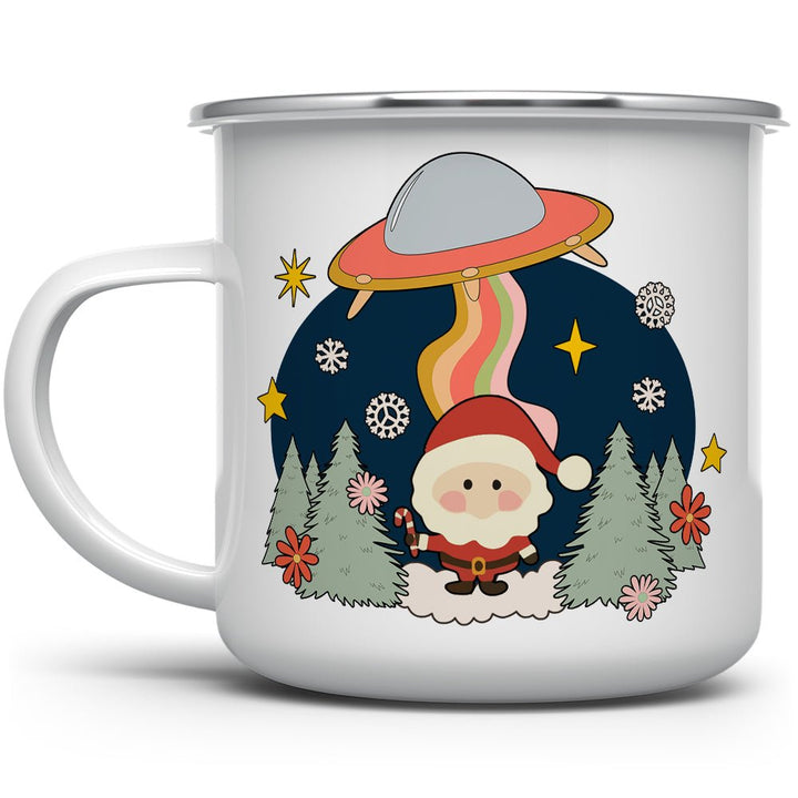 Santa UFO Abduction Camp Mug - Loftipop