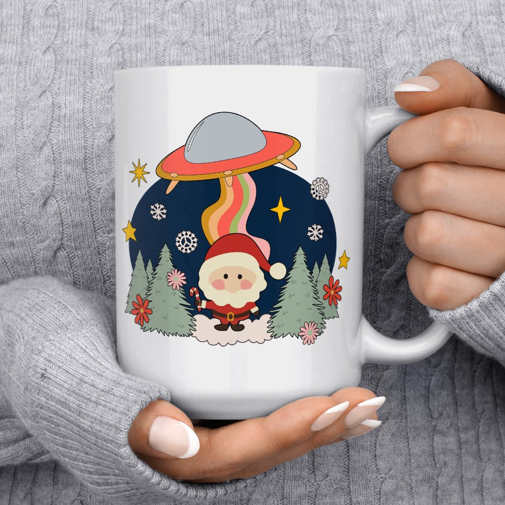 Santa UFO Abduction Mug - Loftipop