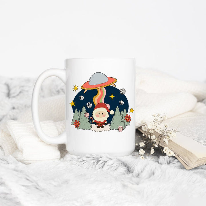 Santa UFO Abduction Mug - Loftipop