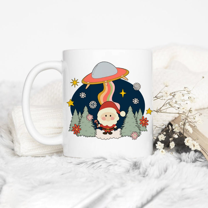 Santa UFO Abduction Mug - Loftipop