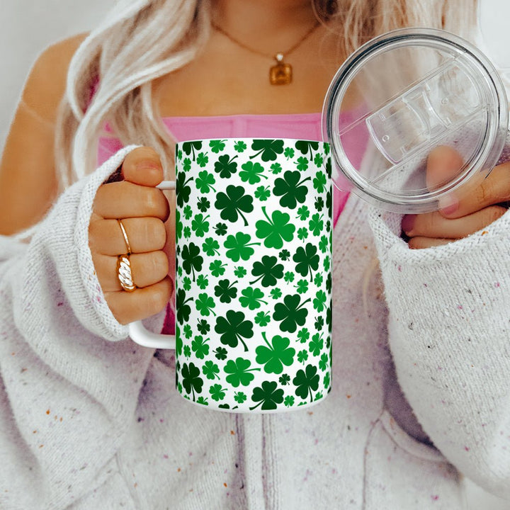 Shamrock Insulated Travel Mug - Loftipop