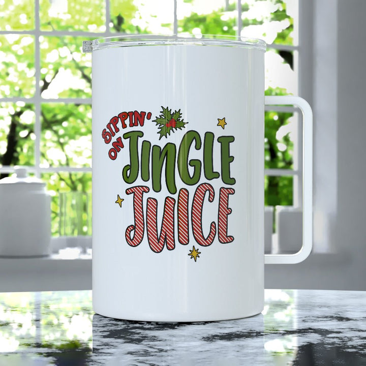 Sippin on Jingle Juice Insulated Travel Mug - Loftipop