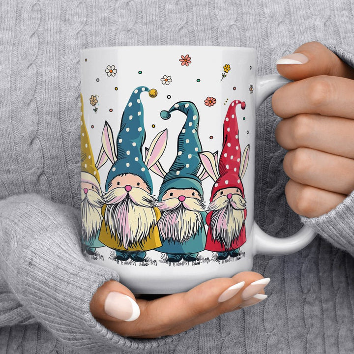 Spring Gnome Bunnies Mug - Loftipop