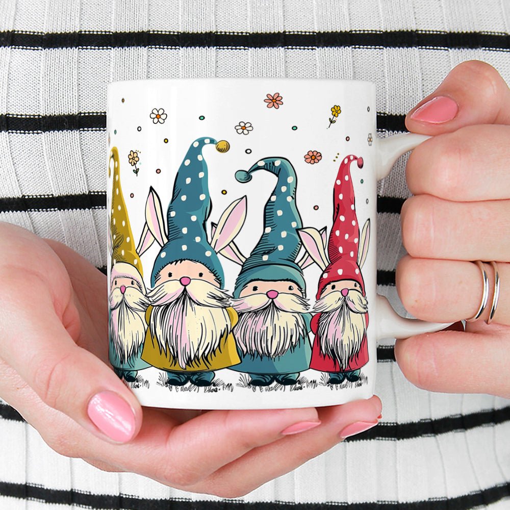 Spring Gnome Bunnies Mug - Loftipop