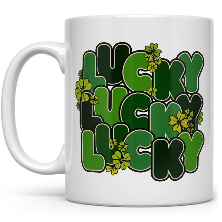 St Patricks Day Retro Lucky Mug - Loftipop