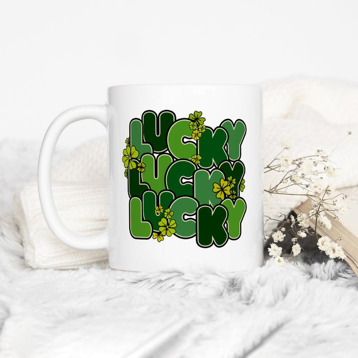 St Patricks Day Retro Lucky Mug - Loftipop