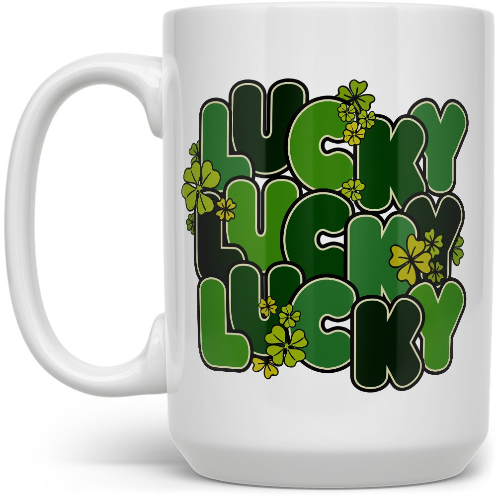 St Patricks Day Retro Lucky Mug - Loftipop