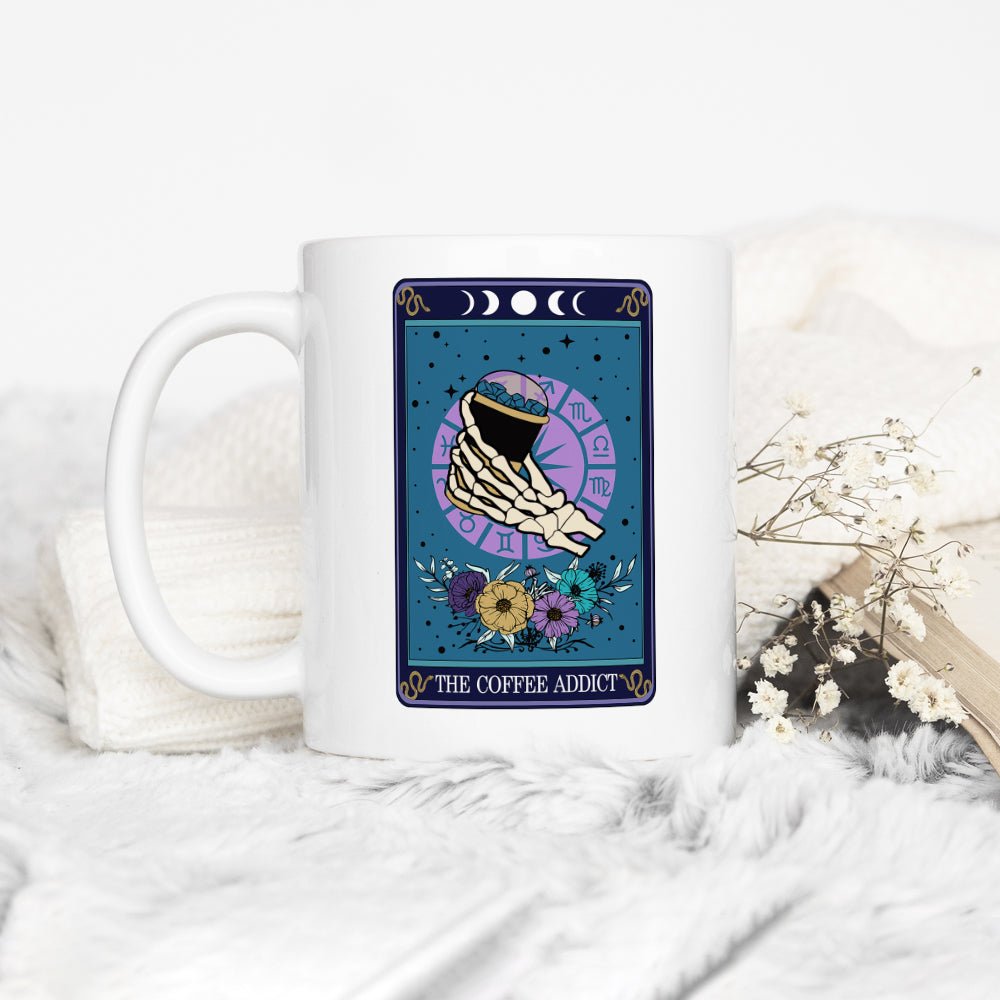 The Coffee Addict Tarot Card Mug - Loftipop