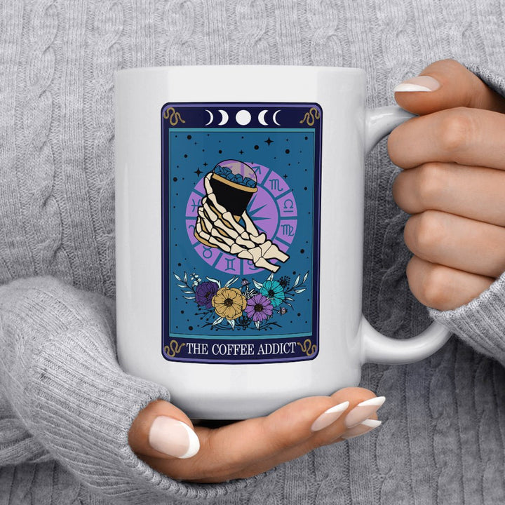 The Coffee Addict Tarot Card Mug - Loftipop