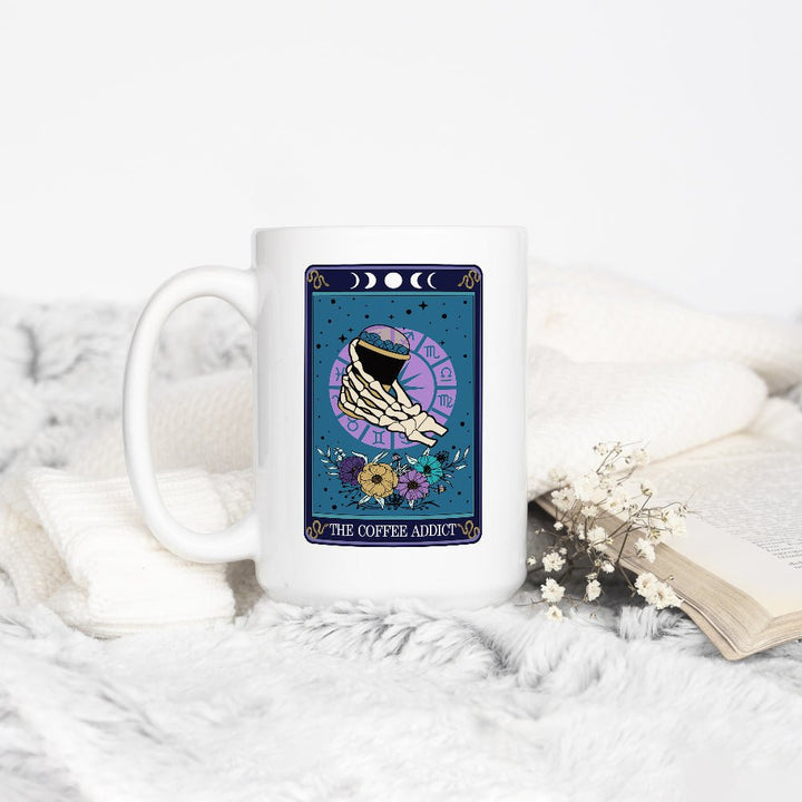 The Coffee Addict Tarot Card Mug - Loftipop