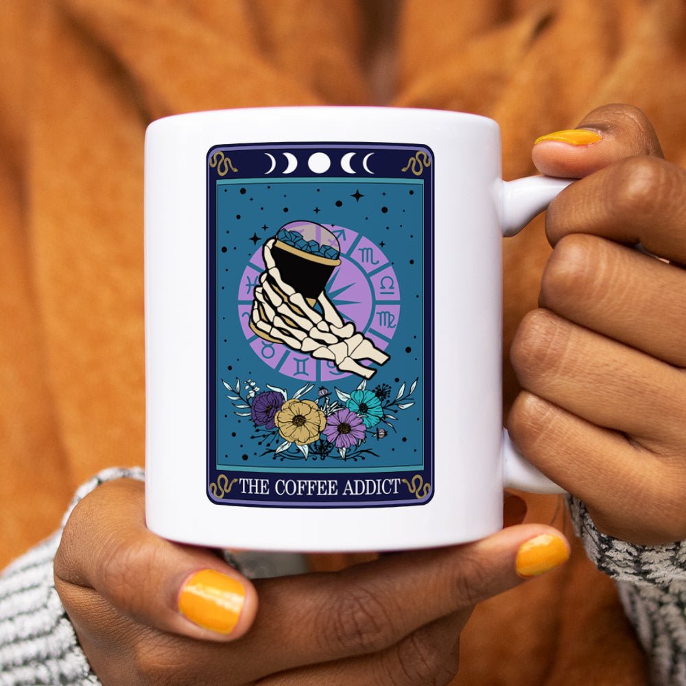 The Coffee Addict Tarot Card Mug - Loftipop