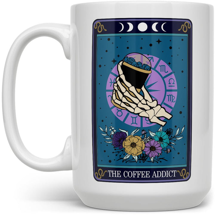 The Coffee Addict Tarot Card Mug - Loftipop