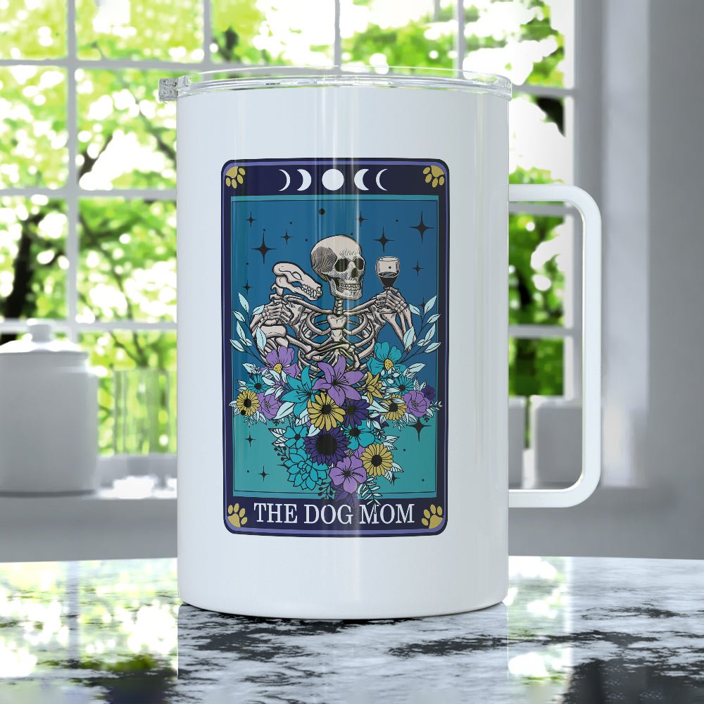 The Dog Mom Tarot Card Insulated Travel Mug - Loftipop