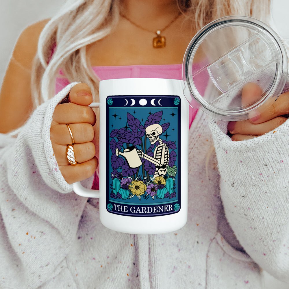 The Gardener Tarot Card Insulated Travel Mug - Loftipop