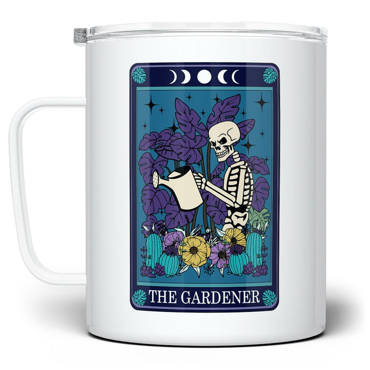 The Gardener Tarot Card Insulated Travel Mug - Loftipop