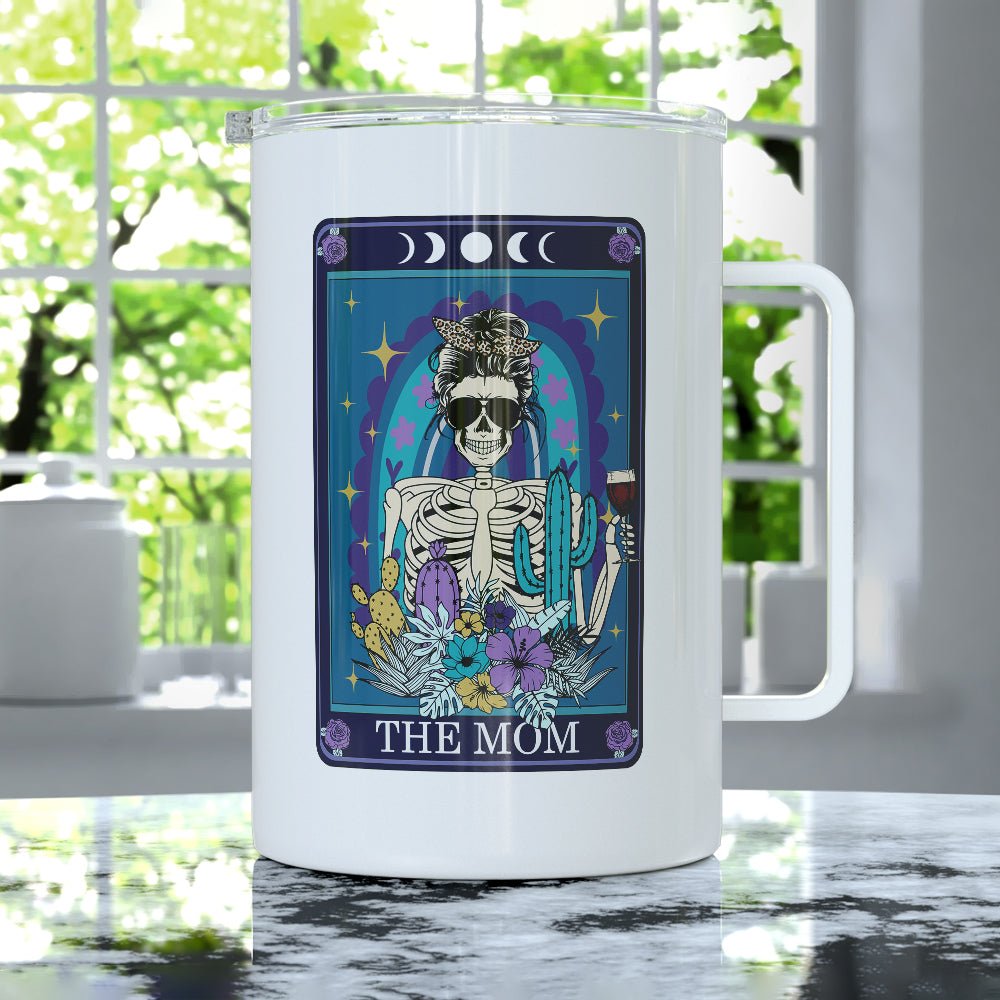 The Mom Tarot Card Insulated Travel Mug - Loftipop