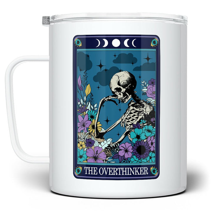 The Overthinker Tarot Card Insulated Travel Mug - Loftipop