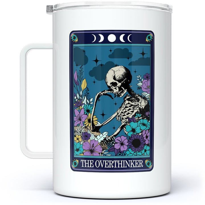 The Overthinker Tarot Card Insulated Travel Mug - Loftipop