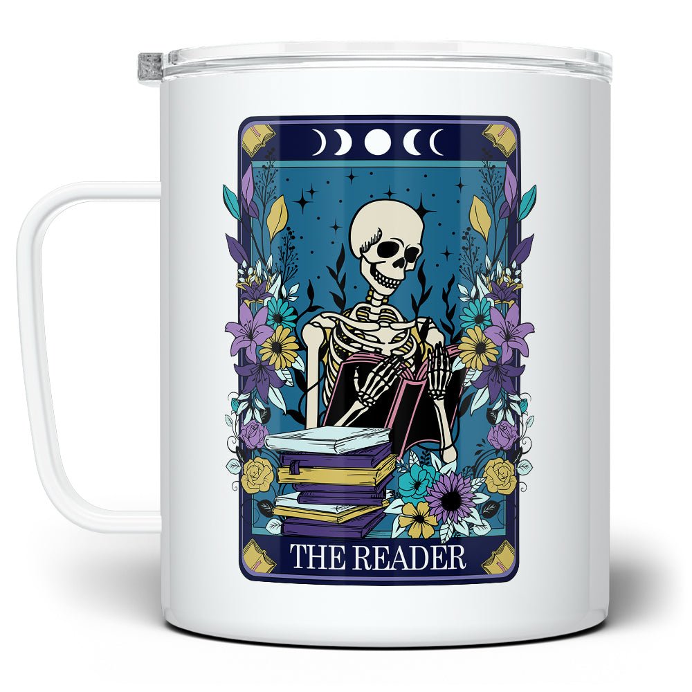 The Reader Tarot Card Insulated Travel Mug - Loftipop