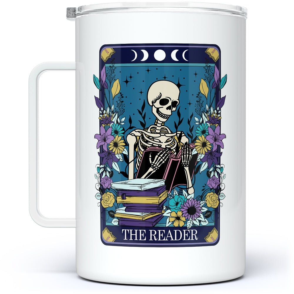 The Reader Tarot Card Insulated Travel Mug - Loftipop