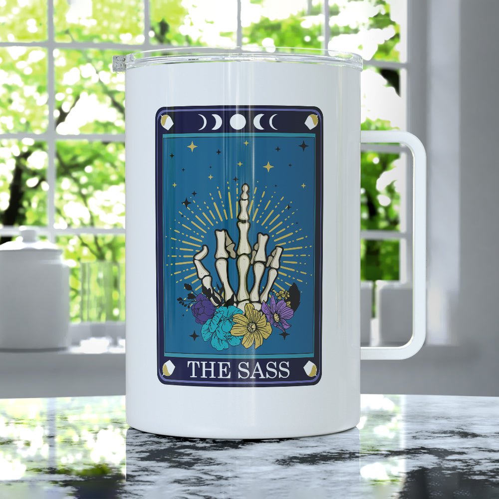 The Sass Tarot Card Insulated Travel Mug - Loftipop