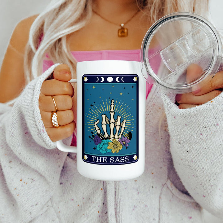 The Sass Tarot Card Insulated Travel Mug - Loftipop