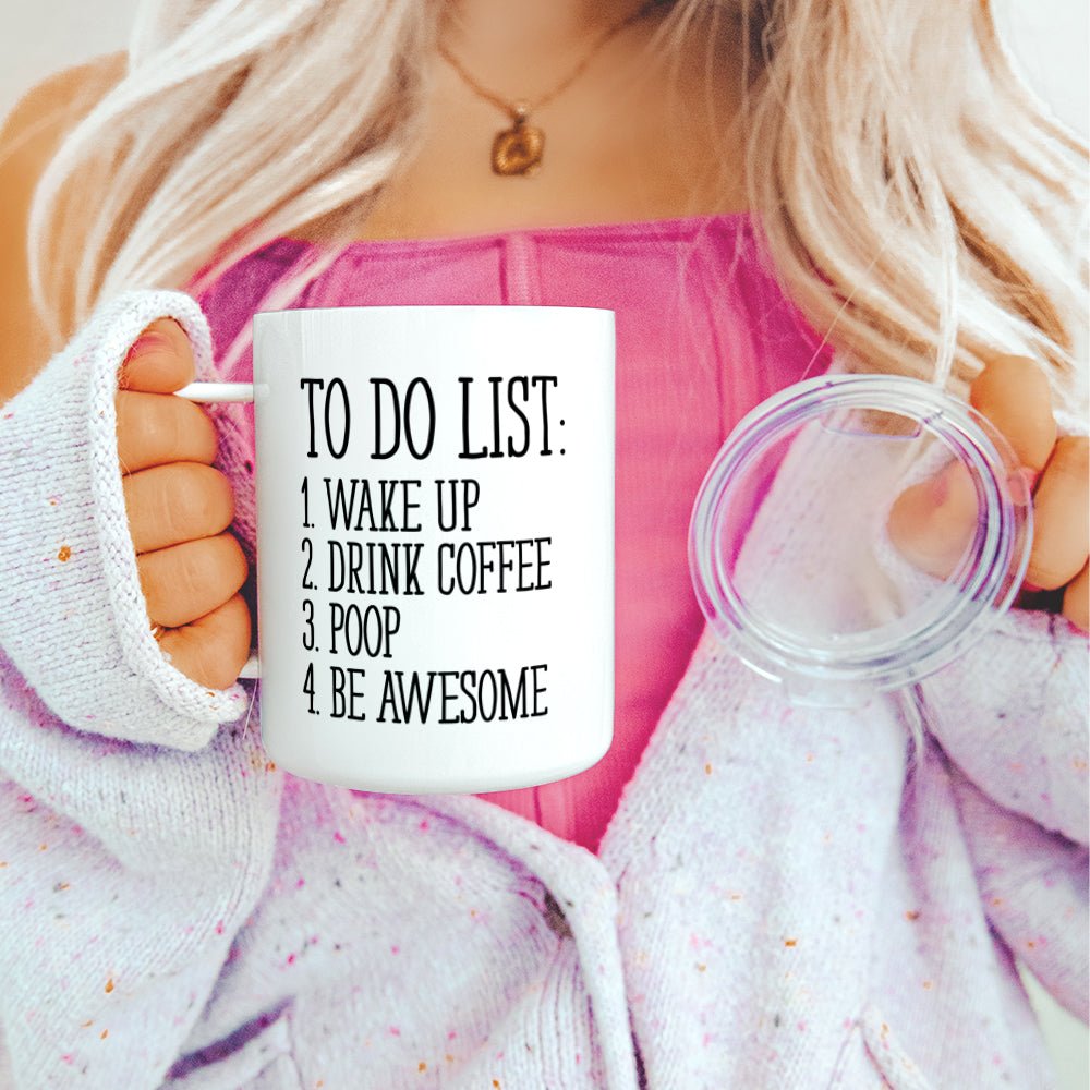 To Do List Insulated Travel Mug - Loftipop