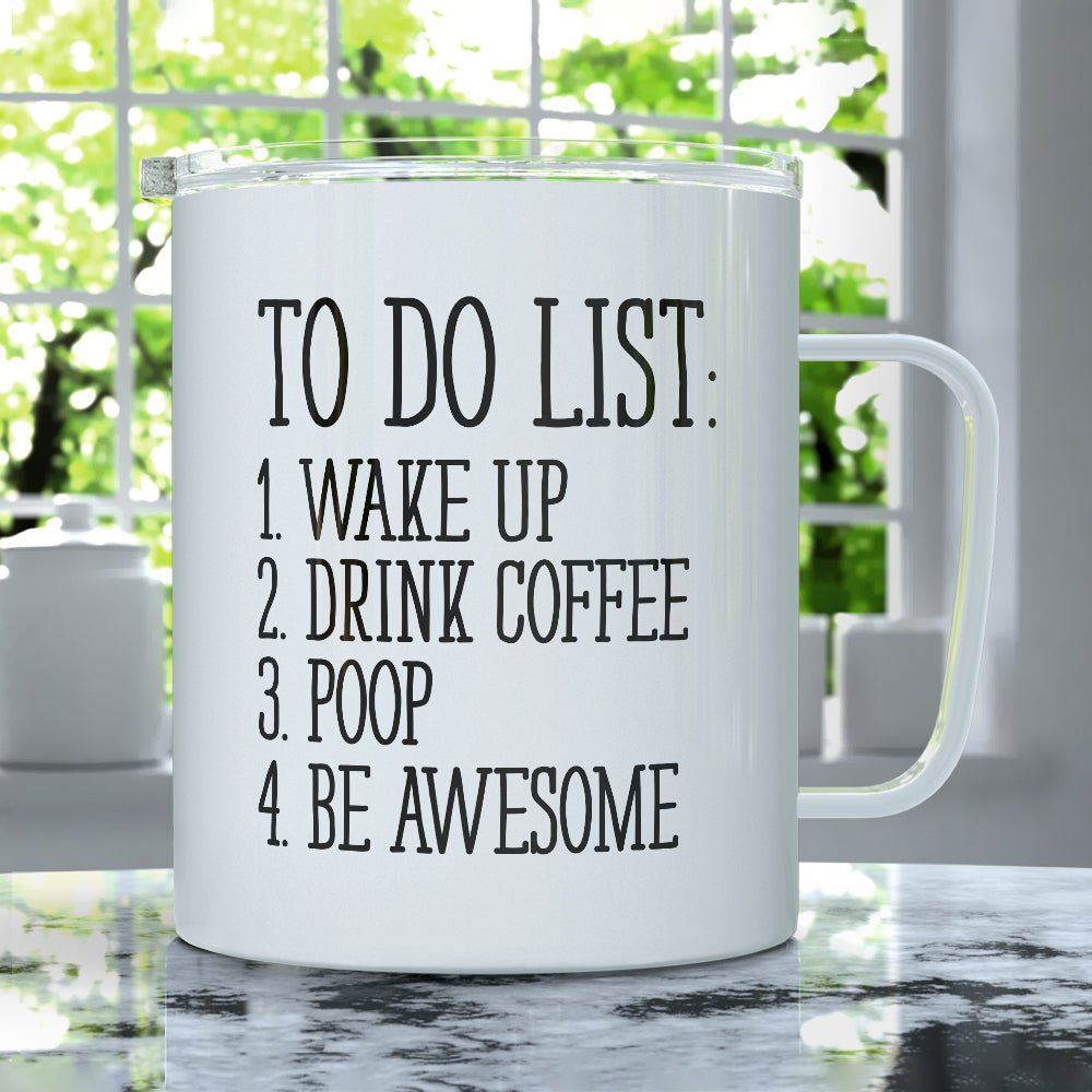 To Do List Insulated Travel Mug - Loftipop